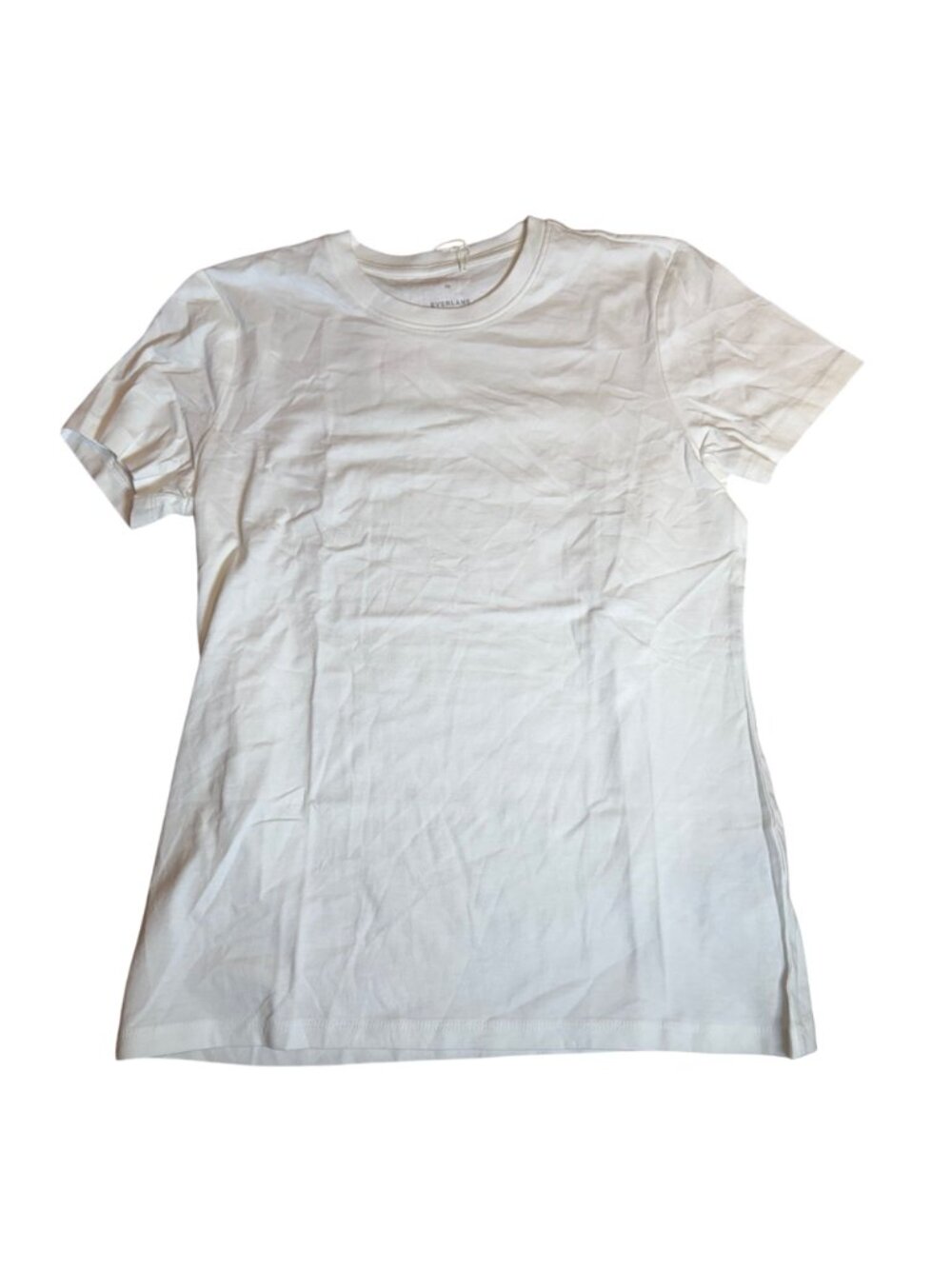 Everlane The Slim Crew in Essential Cotton Organic White Size XS NWT - Picture 2 of 5
